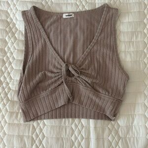 Garage crop tank top